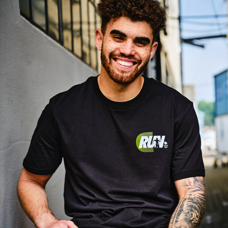 Team GB Athlétisme 'Run' Black T-shirt