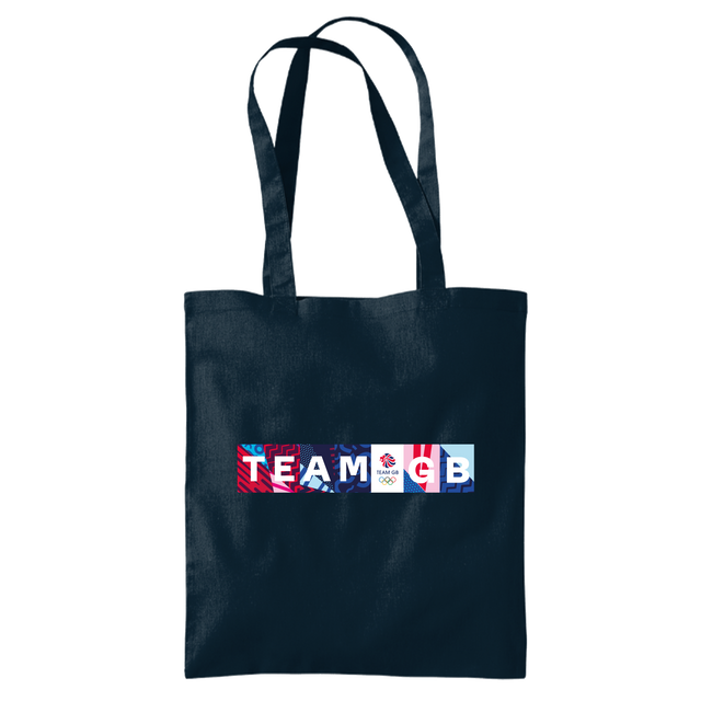 Team GB Navy Graphic Organic Tote Bag