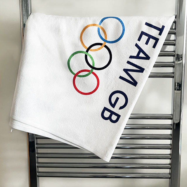 Team GB White Beach Towel