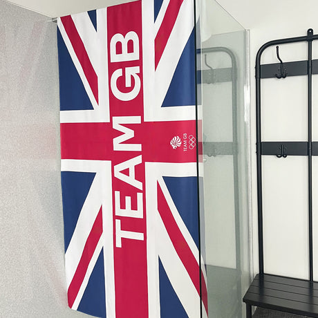 Team GB Union Jack Script Microfiber Towel