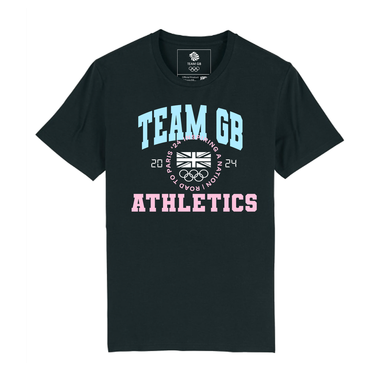 Team GB Varsity Black T-Shirt