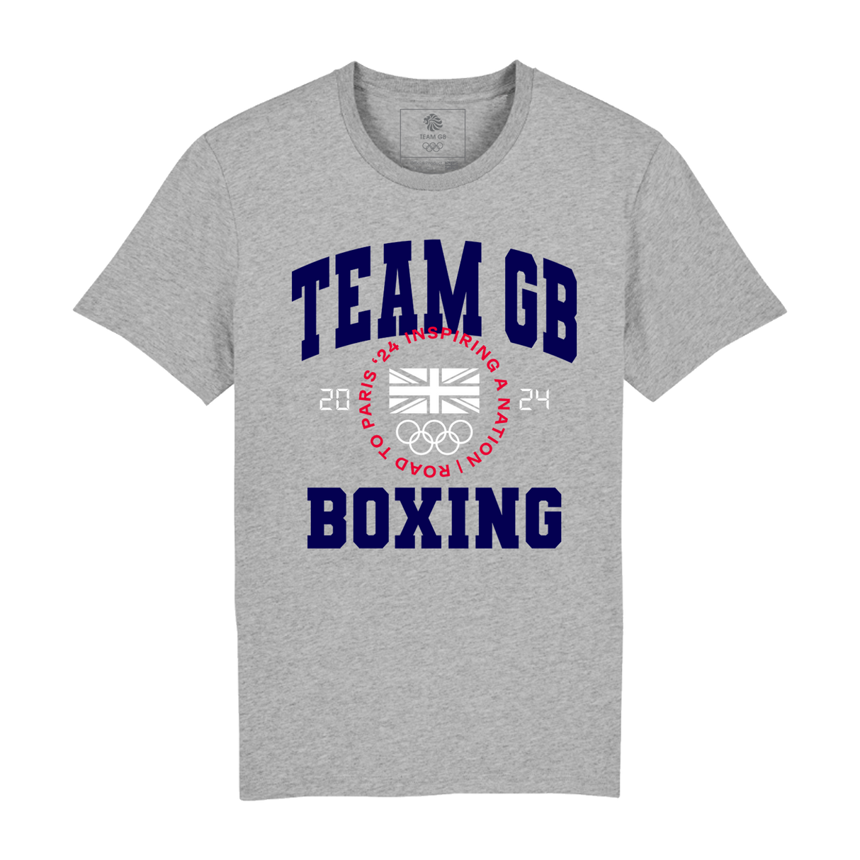 Team GB Varsity Boxing Grey T-Shirt