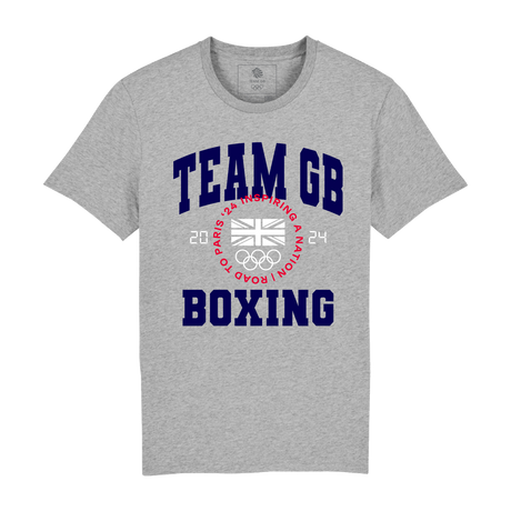 Team GB Varsity Boxing Grey T-Shirt
