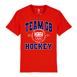 Team GB Varsity Hockey Bright Red T-Shirt