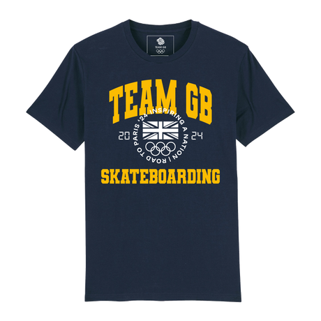 Team GB Varsity Skateboarding Navy T-shirt
