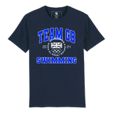 Team GB Varsity Swimming Navy Blue Print T-shirt