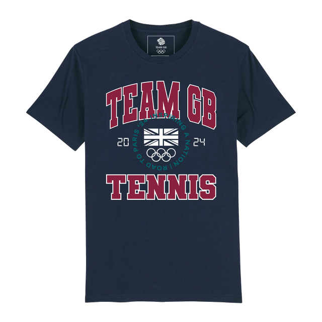Team GB Varsity Tennis Navy T-Shirt
