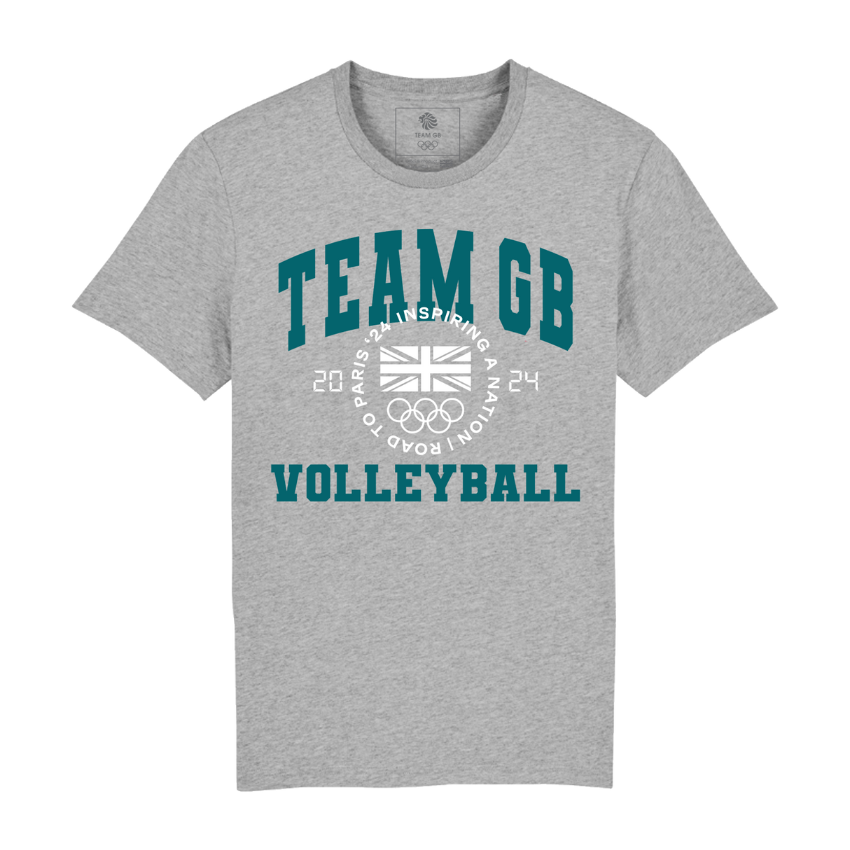 Team GB Varsity Volleyball Grey T-shirt