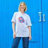 Team GB Abstract Lion White T-shirt