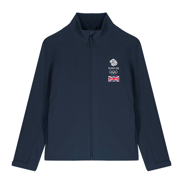 Team GB Softshell Logo Jacket Navy