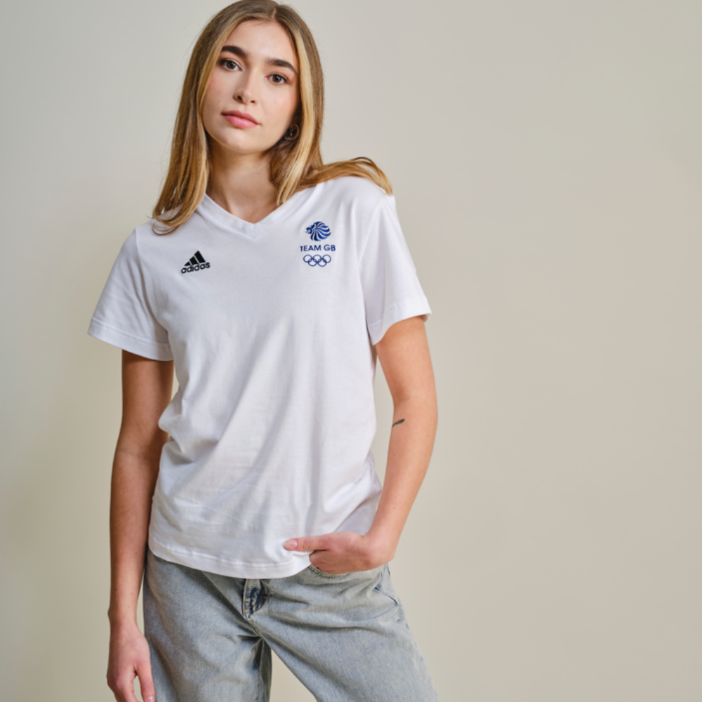 adidas Team GB Women's Cotton Tee White