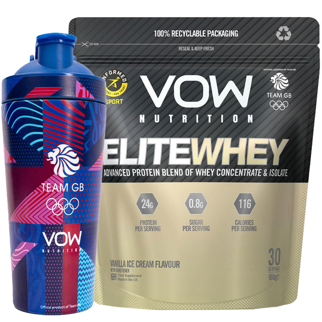 Buy a Team GB Vanilla Ice Cream Protein Powder and Get a Shaker Bottle FREE