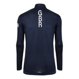 adidas Team GB Men's 1/2 Zip Long Sleeve Top