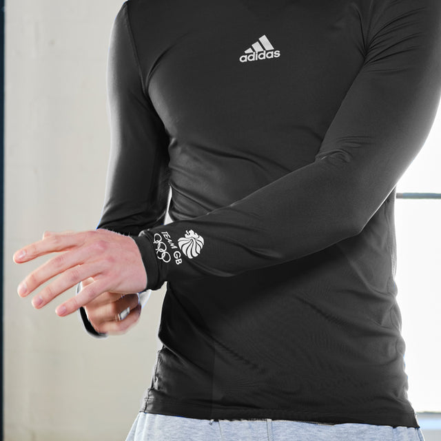 adidas Team GB Black Baselayer Top