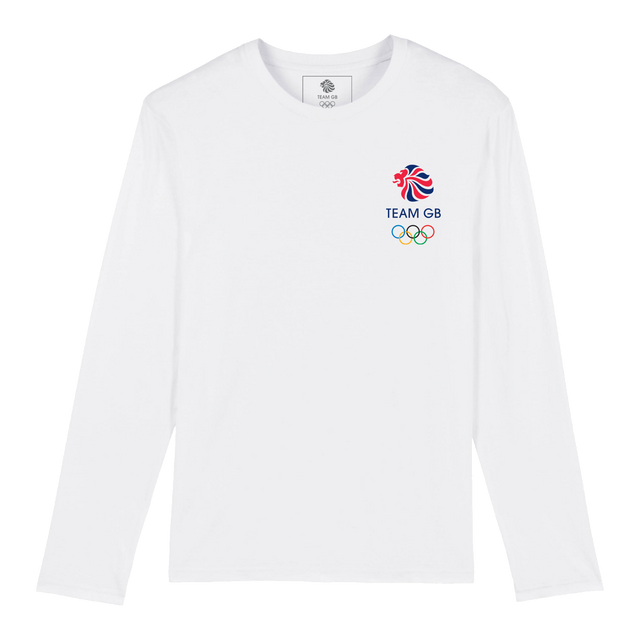 Team GB Small Icon Long Sleeve White T-shirt