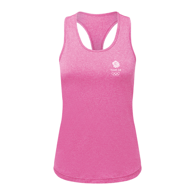 Team GB Active Women's Pink Racerback Vest