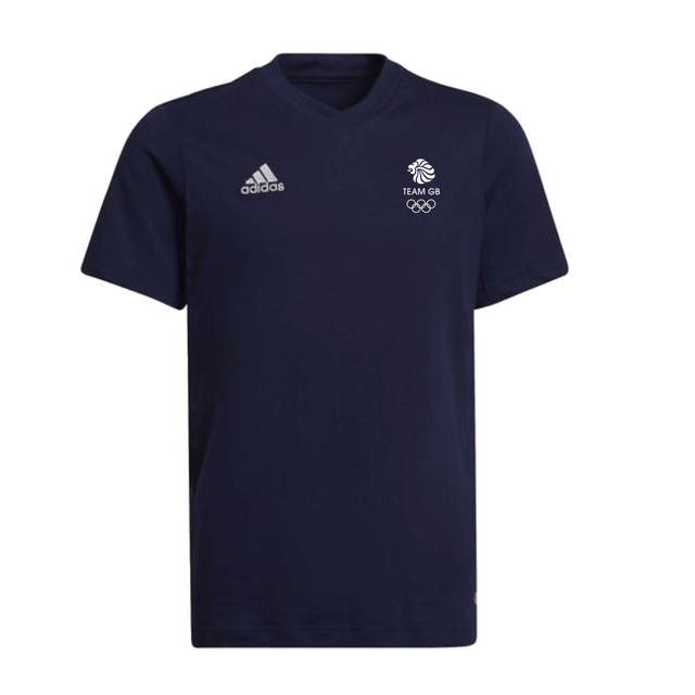 adidas Youth Team GB Cotton Tee Navy