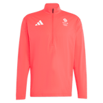 adidas 1/4 Zip adidas Milan 2026 Team GB 1/2 Zip Top - Red