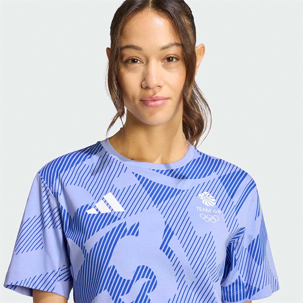 adidas T-Shirt adidas Milan 2026 Team GB AOP T-Shirt - Womens