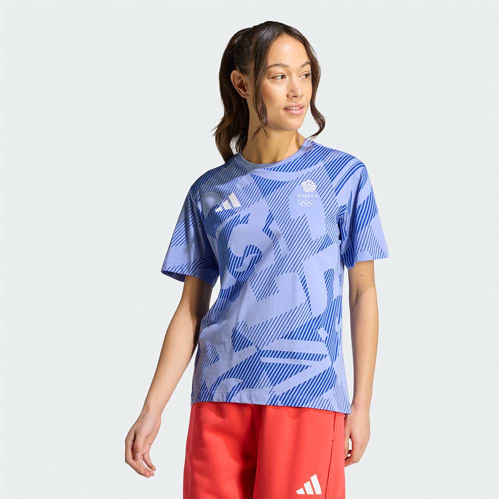 adidas T-Shirt adidas Milan 2026 Team GB AOP T-Shirt - Womens
