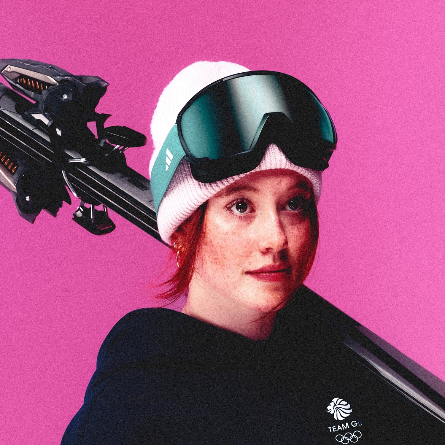 adidas Beanie Hat adidas Milan 2026 Team GB Beanie - Pink