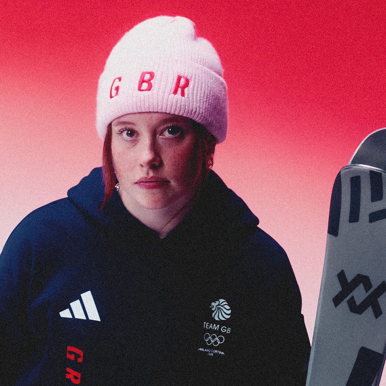 adidas Beanie Hat adidas Milan 2026 Team GB Beanie - Pink