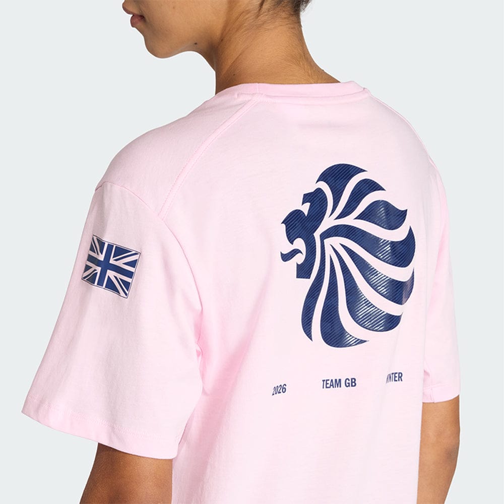 adidas T-Shirt adidas Milan 2026 Team GB GFX T-Shirt - Pink - Womens