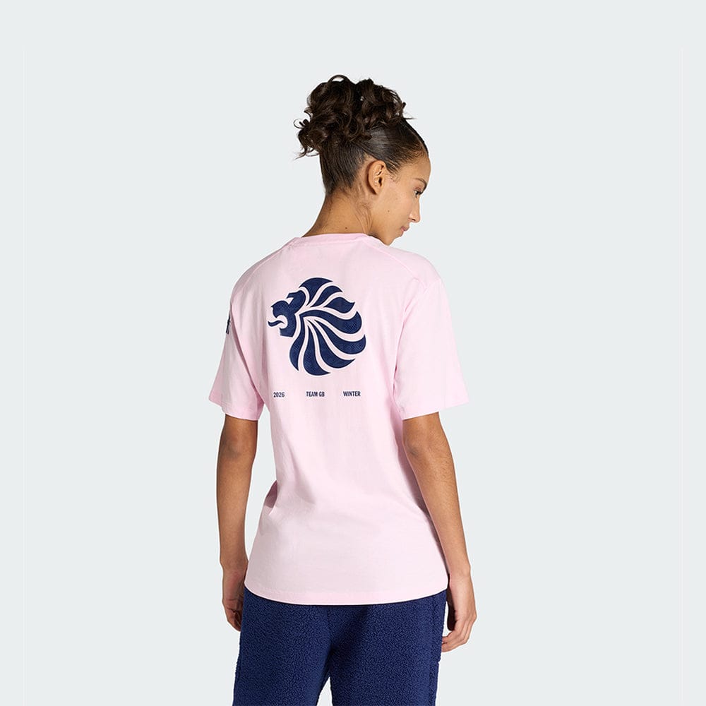 adidas T-Shirt adidas Milan 2026 Team GB GFX T-Shirt - Pink - Womens