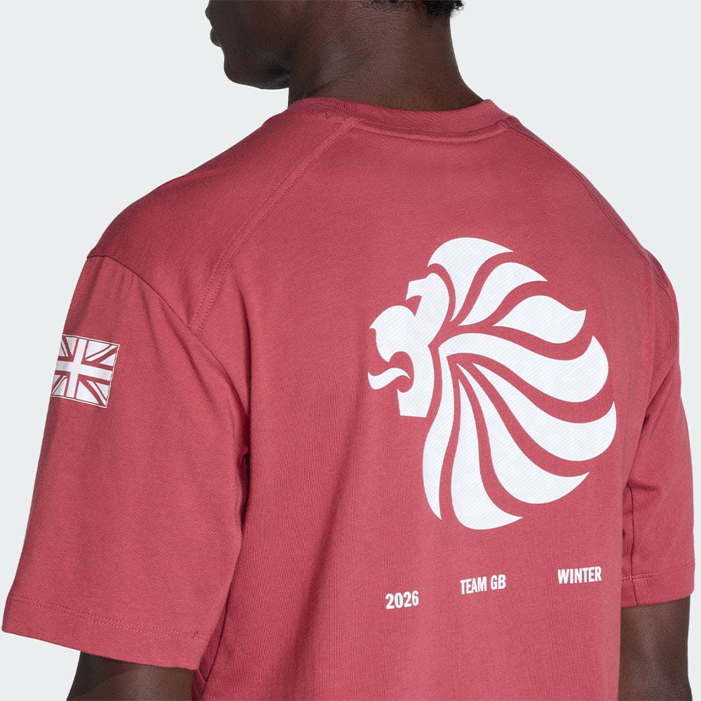 adidas T-Shirt adidas Milan 2026 Team GB GFX T-Shirt - Red