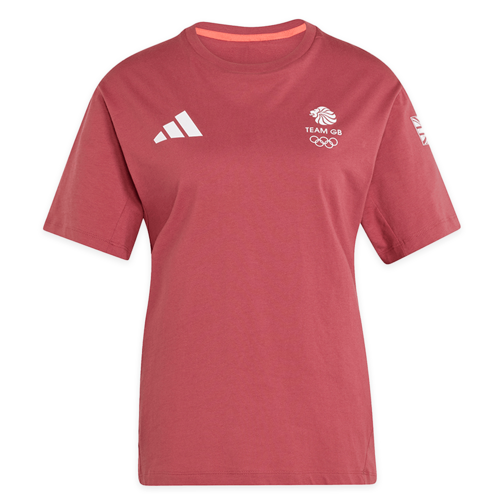 adidas T-Shirt adidas Milan 2026 Team GB GFX T-Shirt - Red - Womens