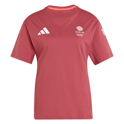 adidas T-Shirt adidas Milan 2026 Team GB GFX T-Shirt - Red - Womens