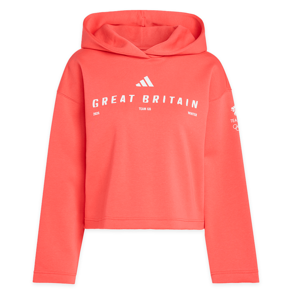 adidas Hoodie adidas Milan 2026 Team GB Hoodie - Red - Womens