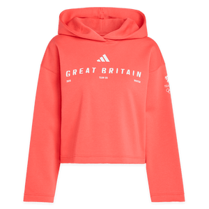 adidas Hoodie adidas Milan 2026 Team GB Hoodie - Red - Womens