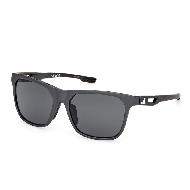 adidas SP0091 Sunglasses - Matte blacksmoke polarized