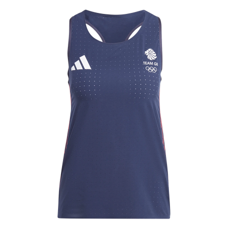 adidas Team GB Navy Women's Running Vest 