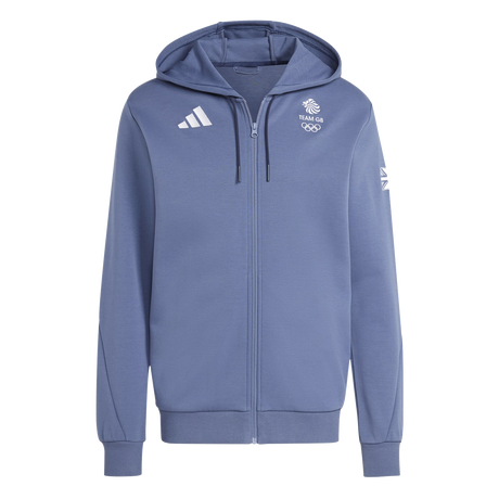 adidas Team GB Village Hoodie Blue zip up hoodie 