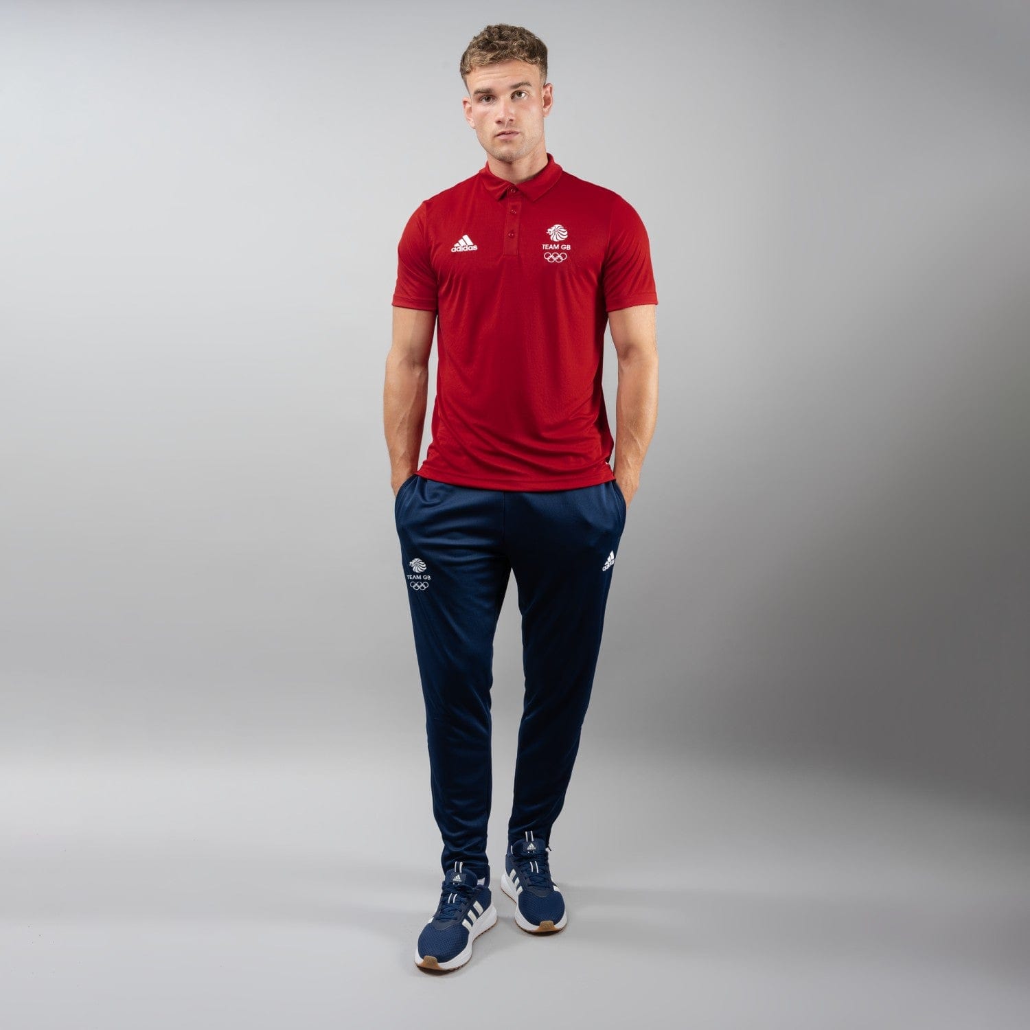 adidas Polo Shirt Adult adidas Team GB Polo  - Red