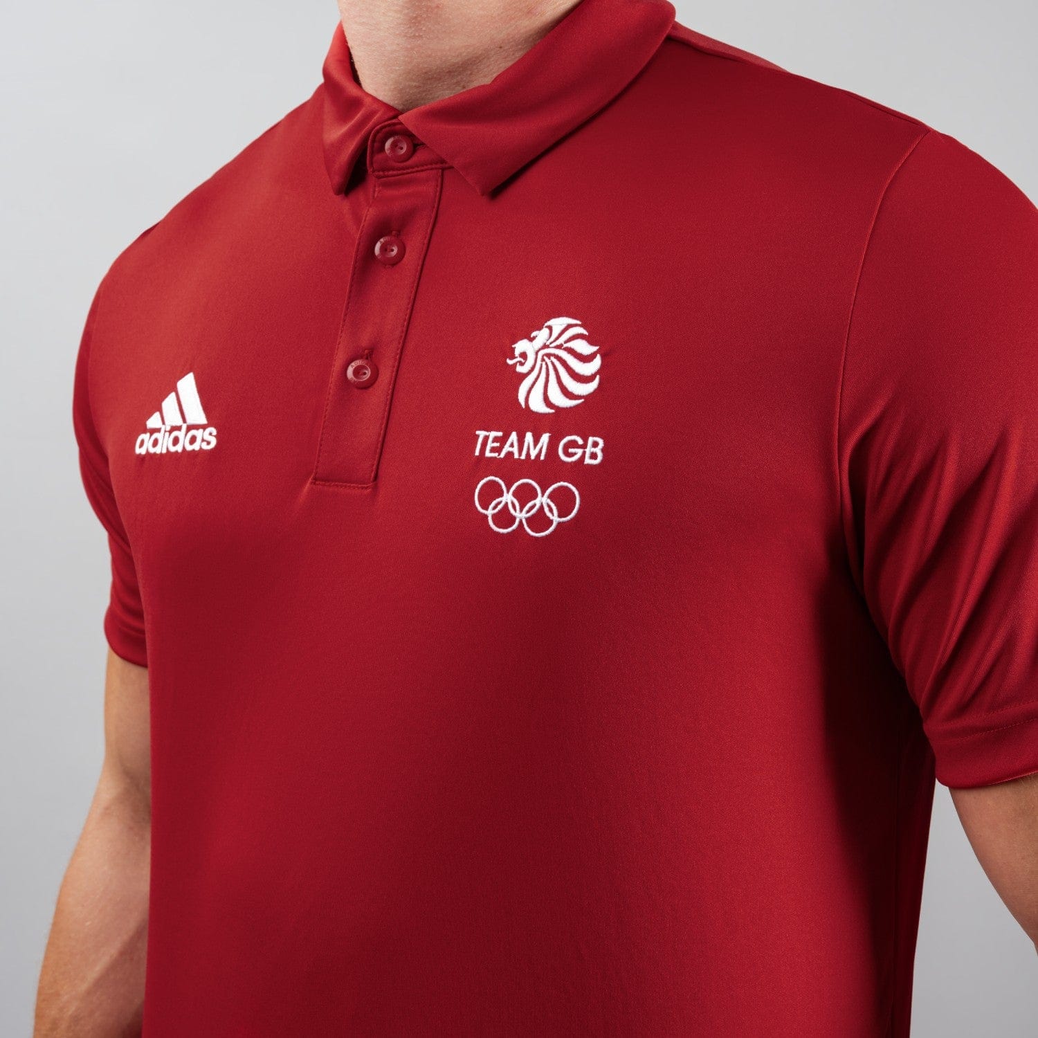 adidas Polo Shirt Adult adidas Team GB Polo  - Red