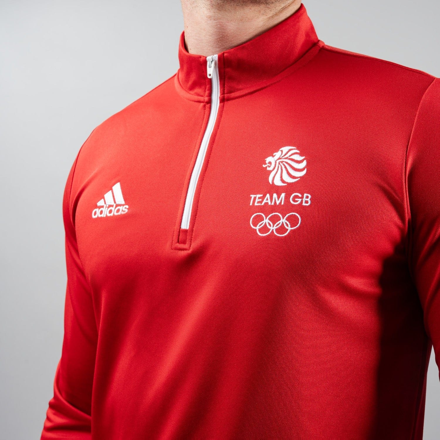 adidas Midlayer Adult adidas Team GB Training Top - Red