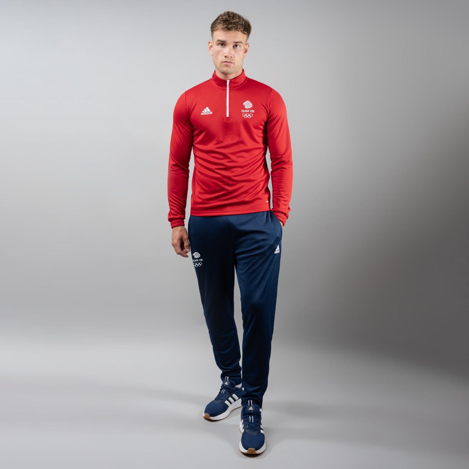 adidas Midlayer Adult adidas Team GB Training Top - Red