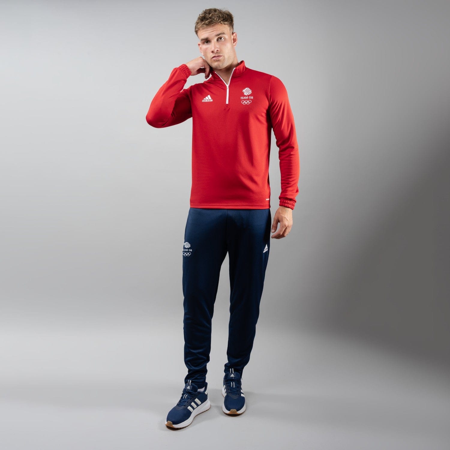 adidas Midlayer Adult adidas Team GB Training Top - Red