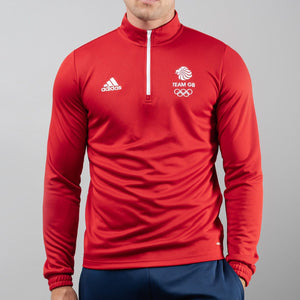 adidas Midlayer Adult adidas Team GB Training Top - Red