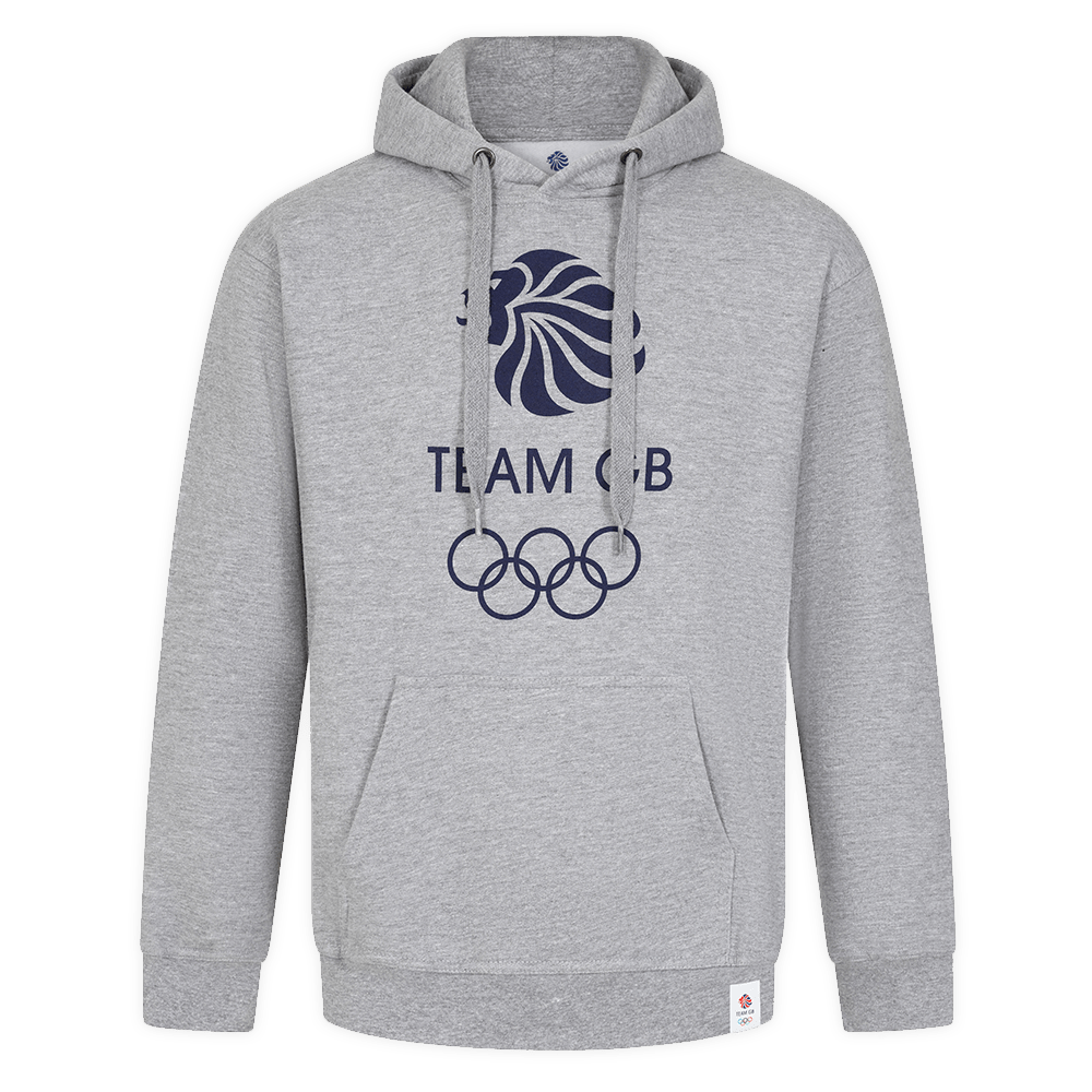 Team GB Hoodie Adult Team GB Core Logo Hoodie - Grey