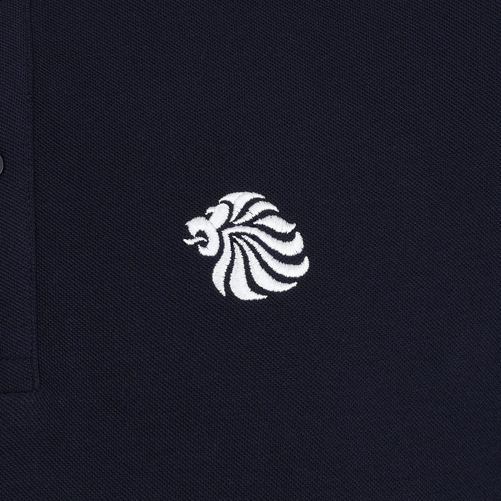 Team GB Polo Shirt Adult Team GB Mono Lion Polo  - Navy