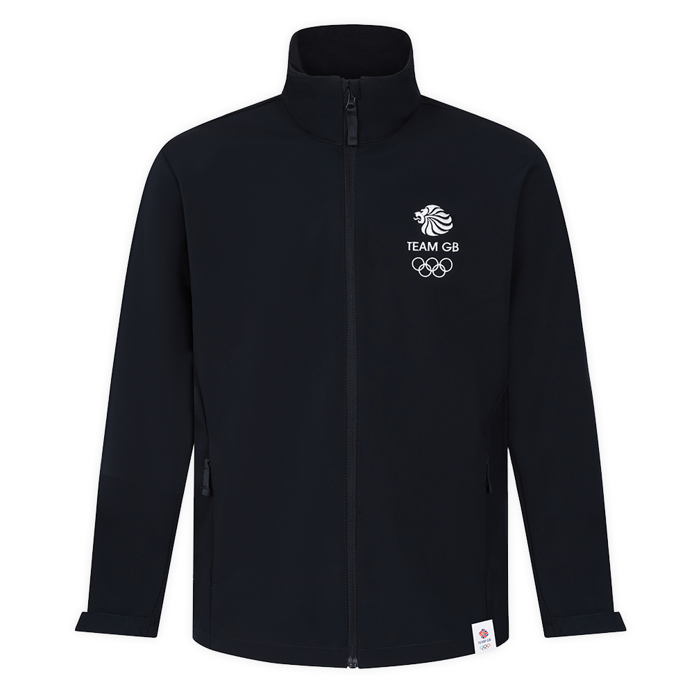 Team GB Jacket Adult Team GB Mono Small Logo Softshell  - Navy