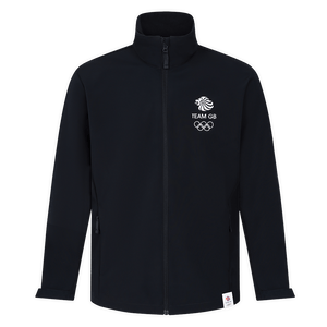 Team GB Jacket Adult Team GB Mono Small Logo Softshell  - Navy