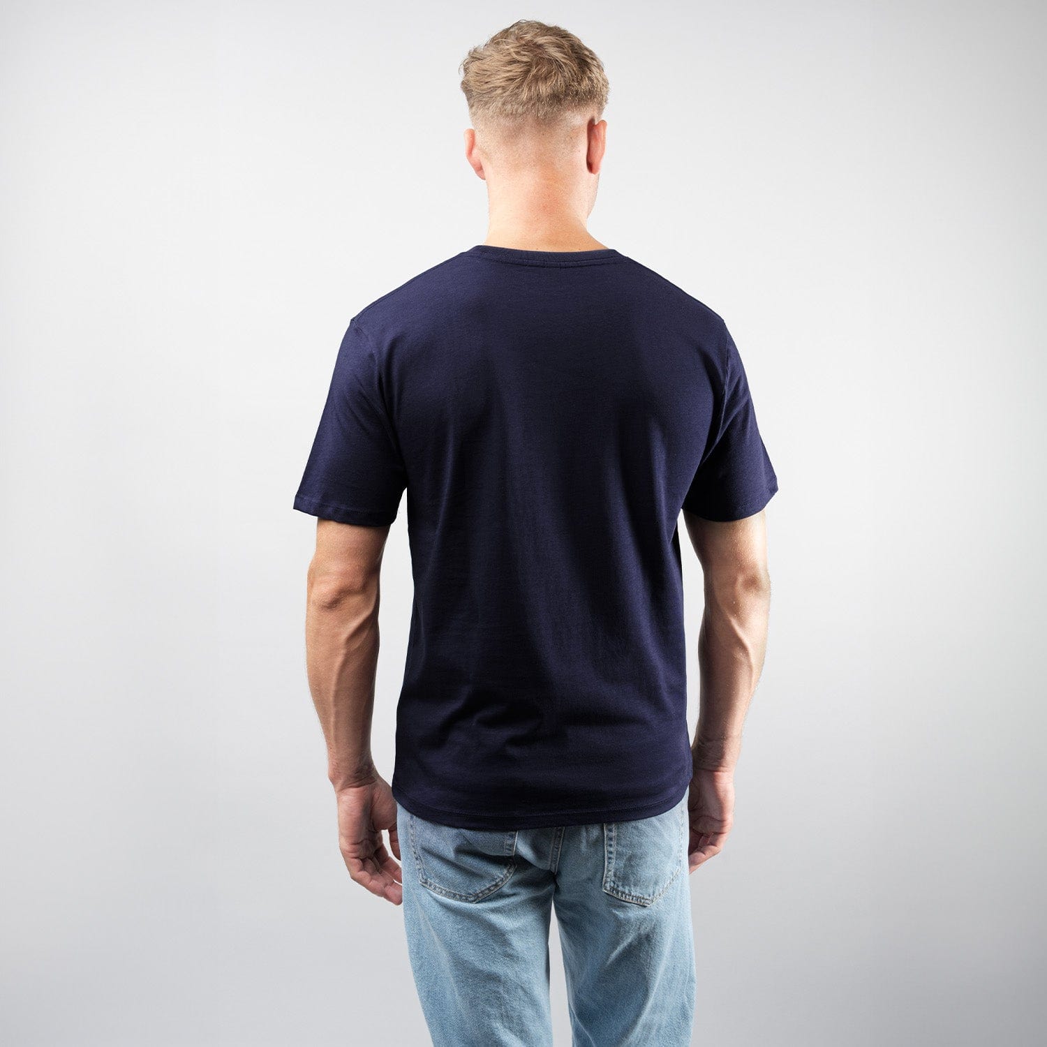 Adult Team GB Stacked Large Lion Graphic T-Shirt - Navy