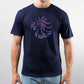 Team GB T-Shirt Adult Team GB Stacked Large Lion Graphic T-Shirt  - Navy