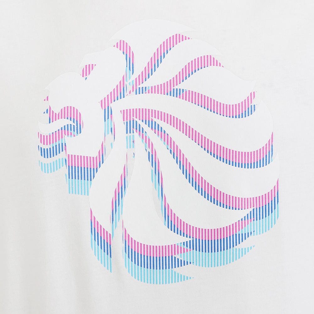 Team GB T-Shirt Adult Team GB Stacked Large Lion Graphic T-Shirt  - White