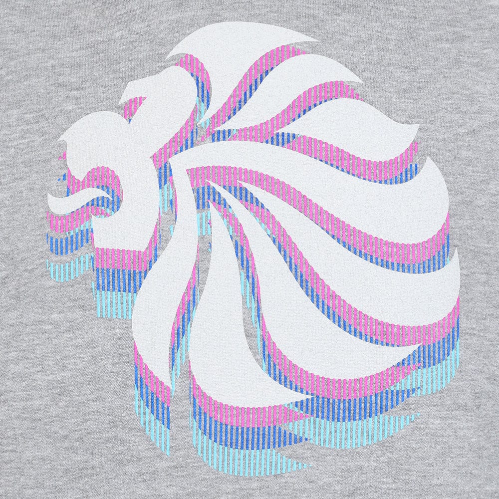 Team GB Hoodie Adult Team GB Stacked Large Lion Hoodie - Grey